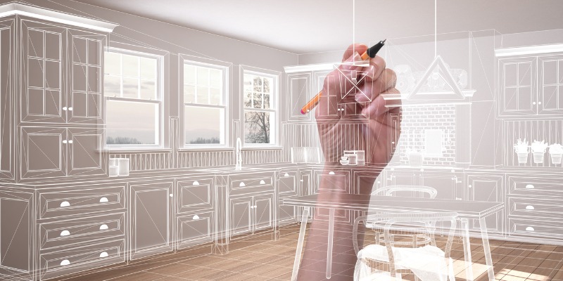 designing kitchen model